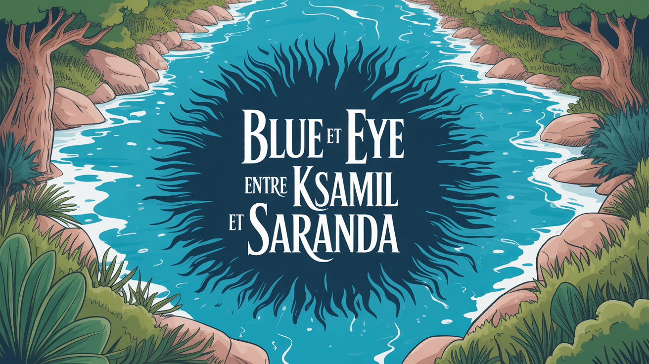 illustration blue eye ksamil saranda albanie circulaire turquoise