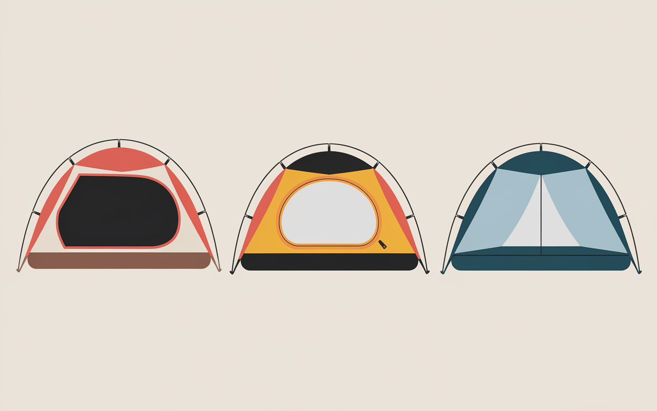 Différents types de tente de coffre en comparaison