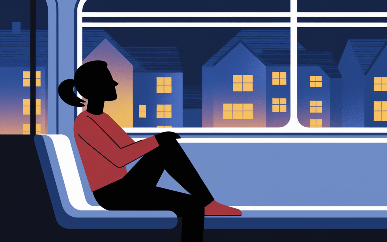 je voulais juste rentrer chez moi silhouette transport bondé