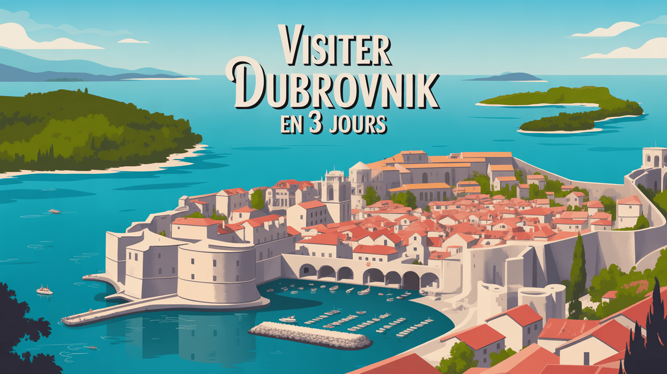 Vue panoramique que faire à Dubrovnik en 3 jours