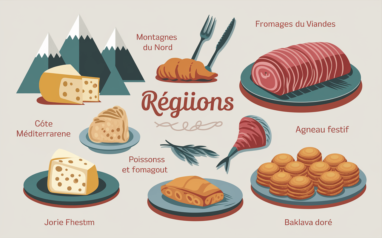 Spécialités régionales, carte gastronomie Albanie, que mange t on en Albanie