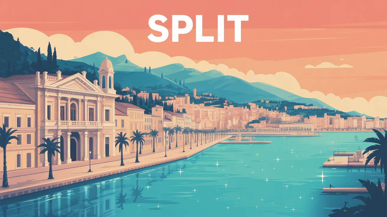 Que visiter à Split ville panoramique et palais antique