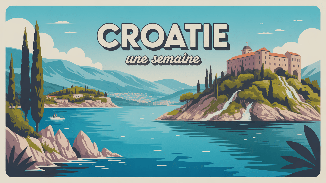 Panorama Côte adriatique Croatie que visiter en 7 jours