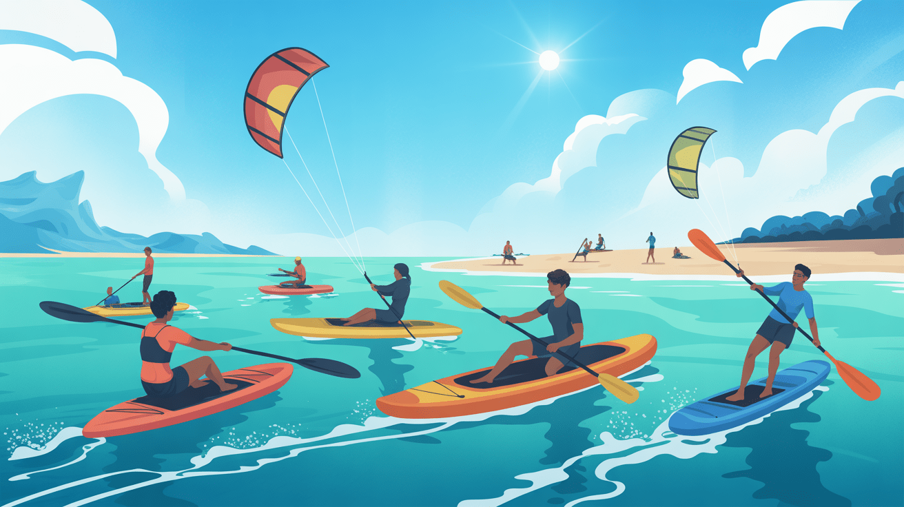 Sports nautiques parc balnéaire du Prado Marseille