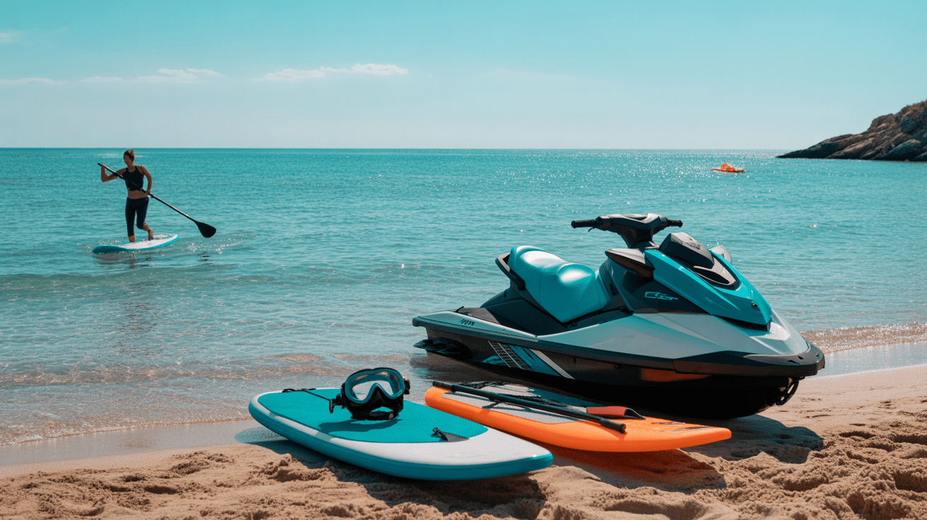Jet ski paddle playa del médano activités plage