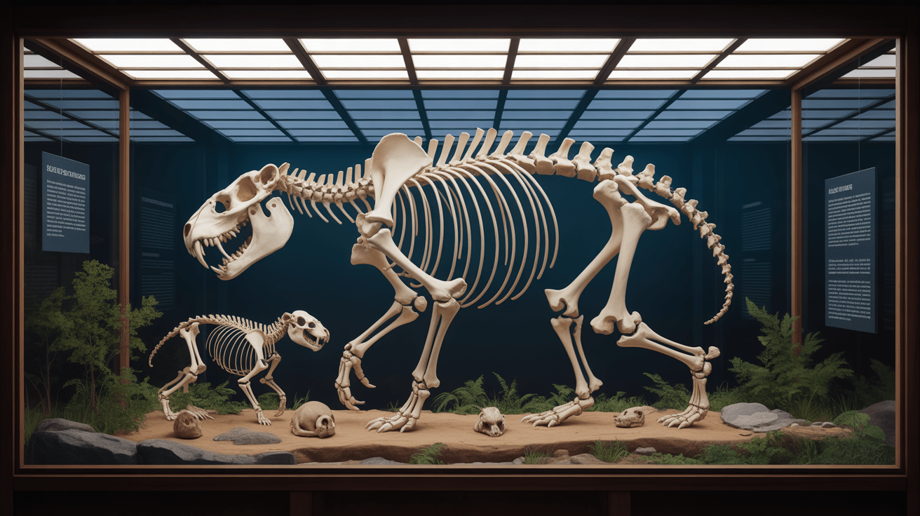 Ossements et squelette d’ours à la grotte d’Osselle