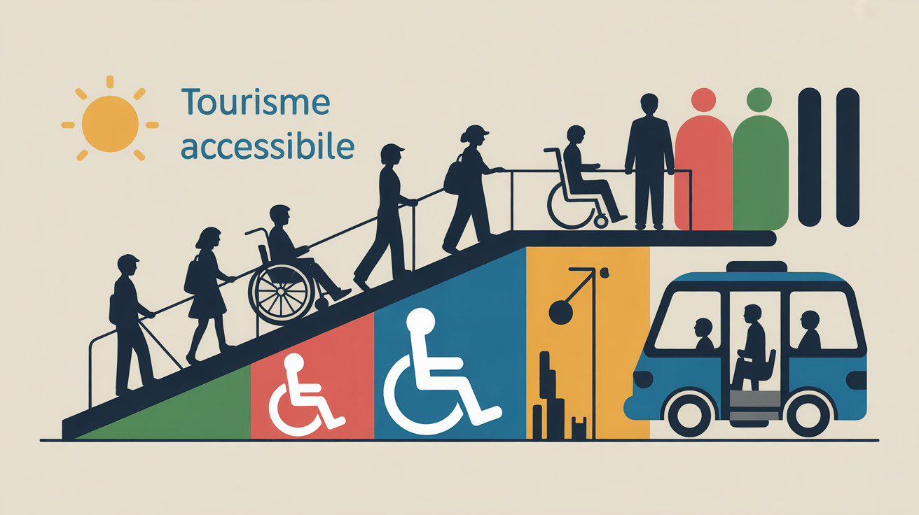Handivoyage silhouettes accessibilité transport adapté