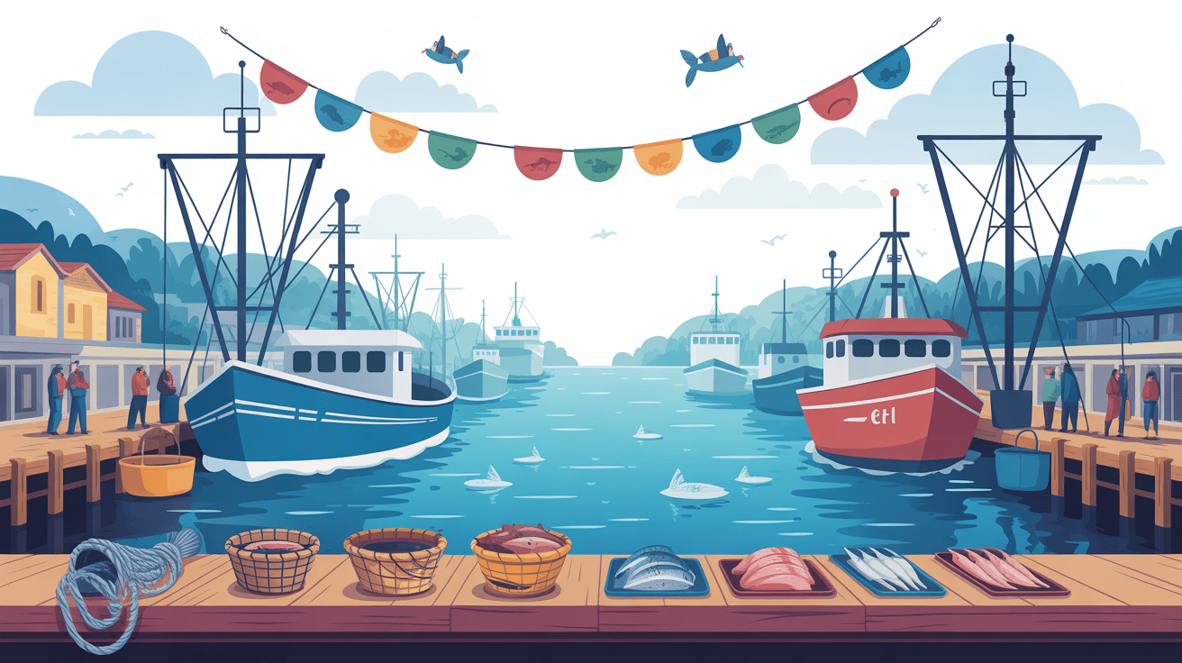 Port animé avec bateaux pêche Ijmuiden