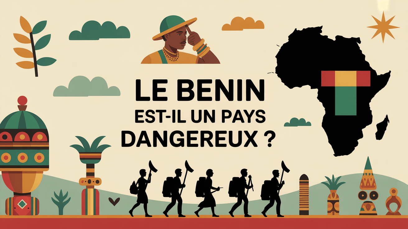 Carte Bénin sécurité symboles voyageurs le bénin est-il un pays dangereux