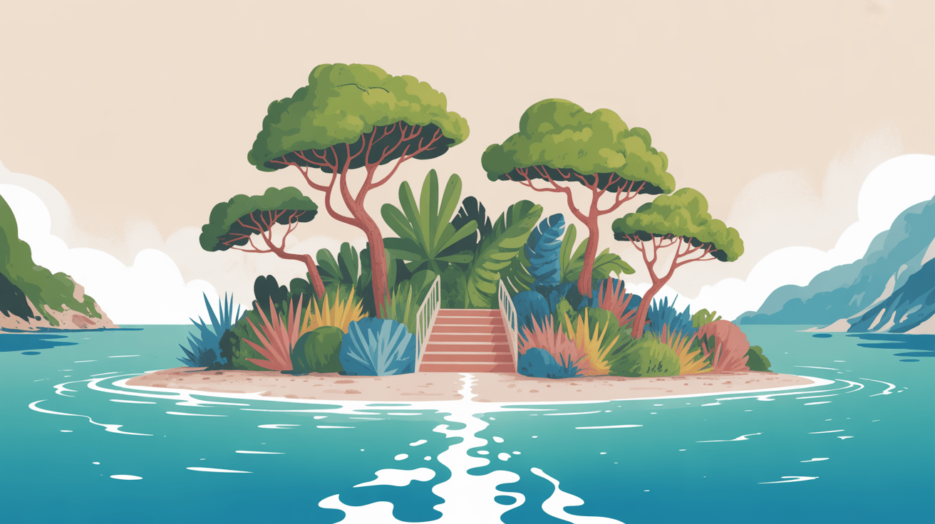 Lokrum escapade verdoyante paons ferry Dubrovnik