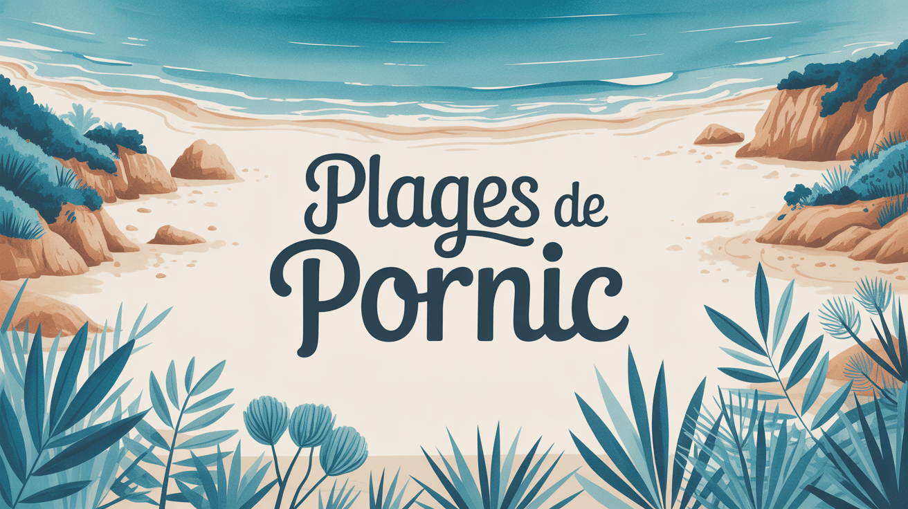 côte plage pornic sable fin falaises