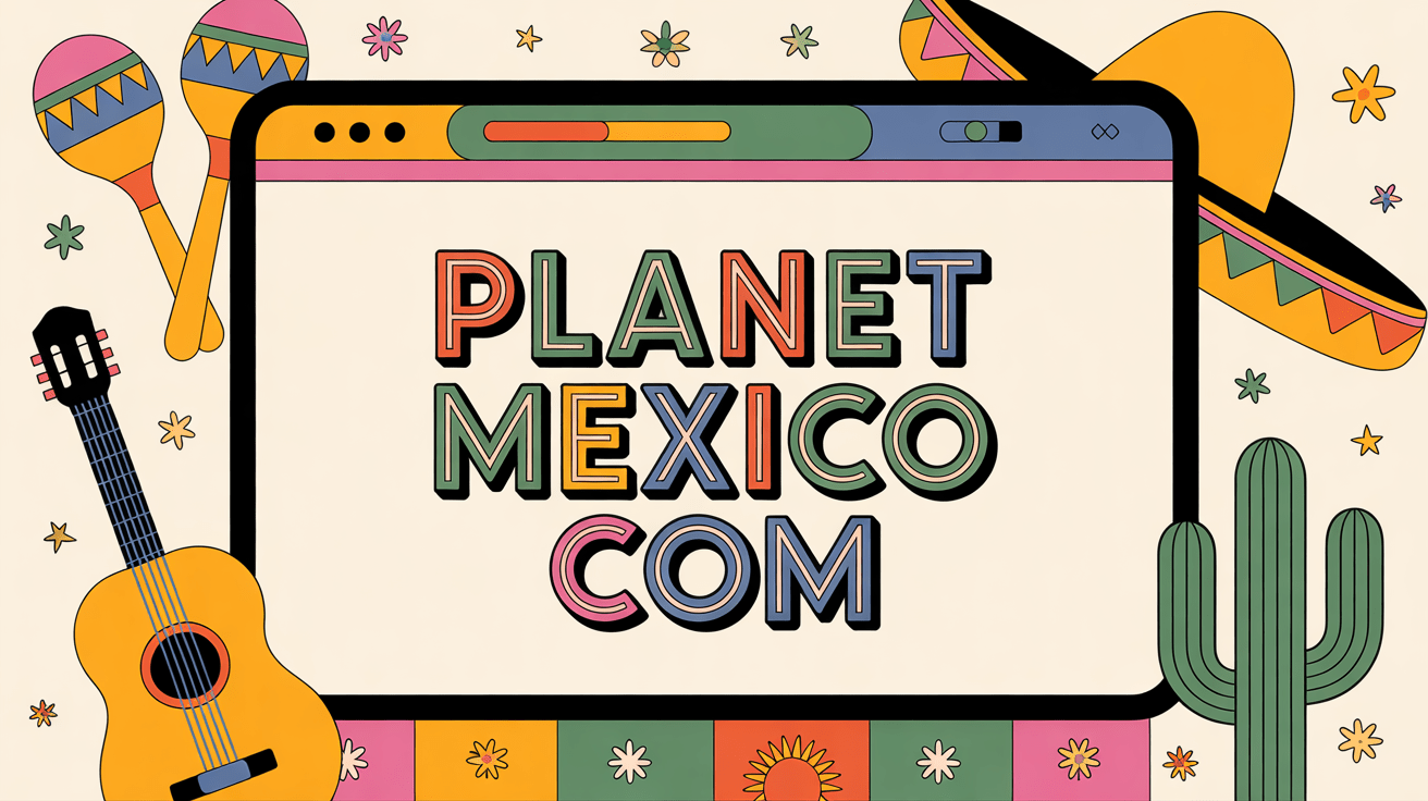 planet mexico com interface web et éléments mexicains