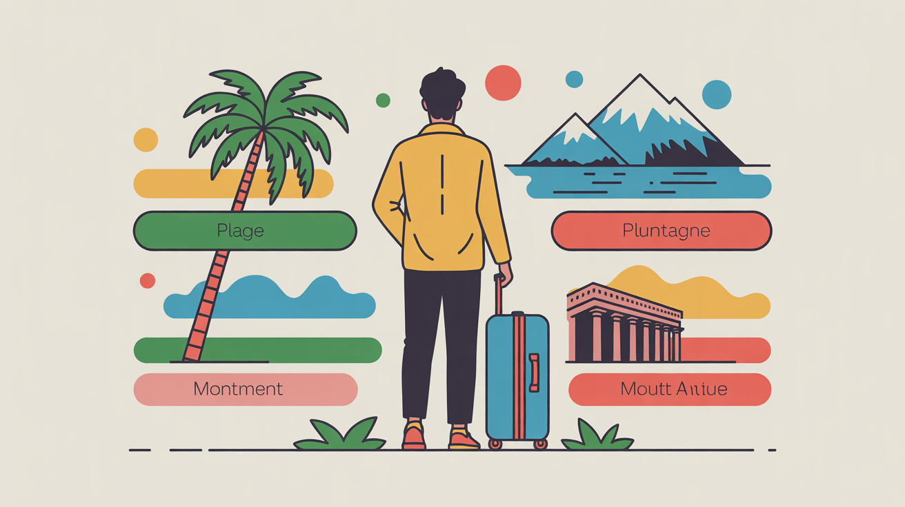 Options voyage Plein Vent Voyage valise destinations