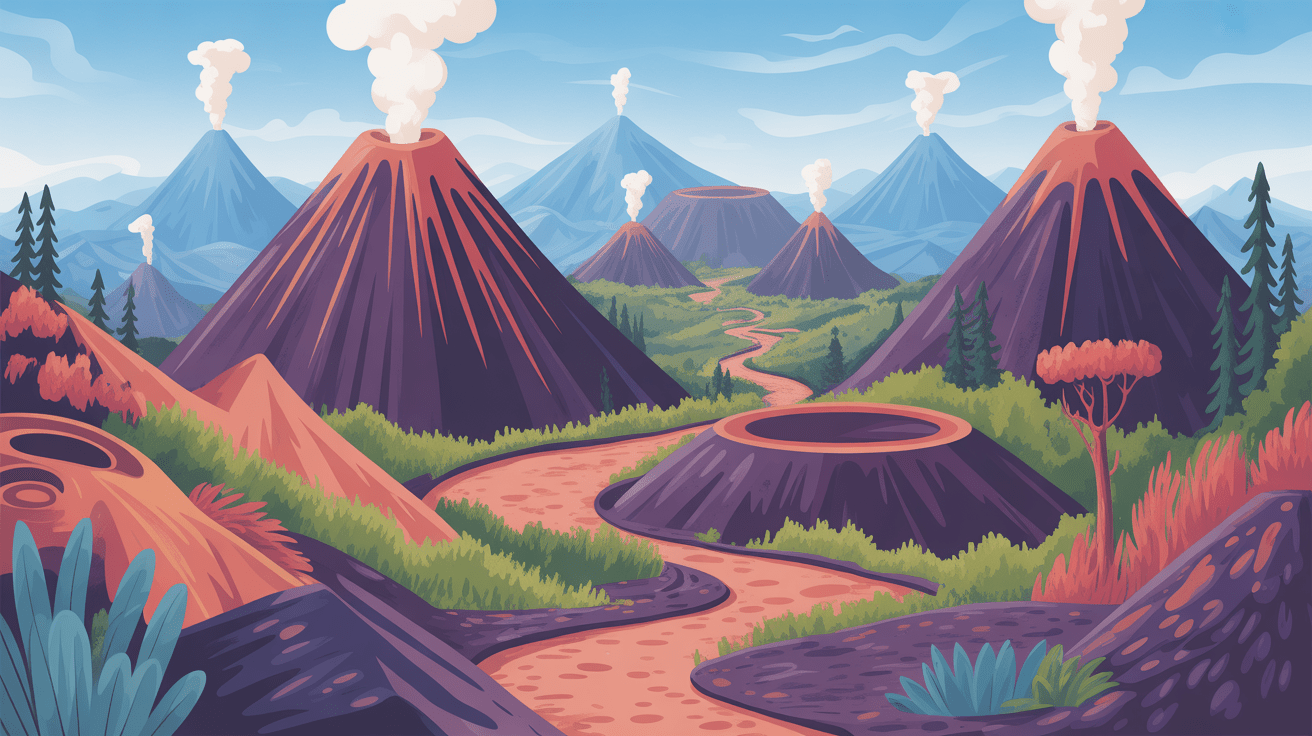 Massif volcan en France métropolitaine reliefs et sentiers