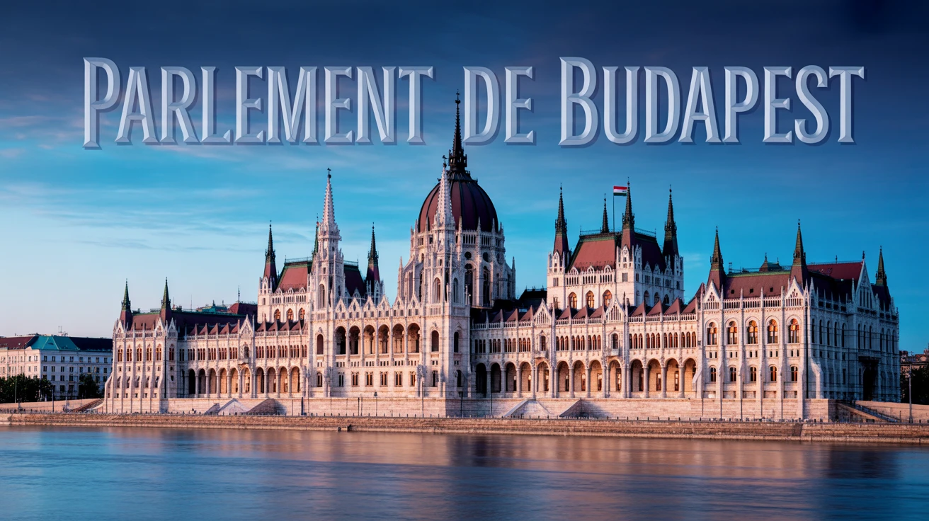 Illustration vectorielle du Parlement de Budapest style néogothique