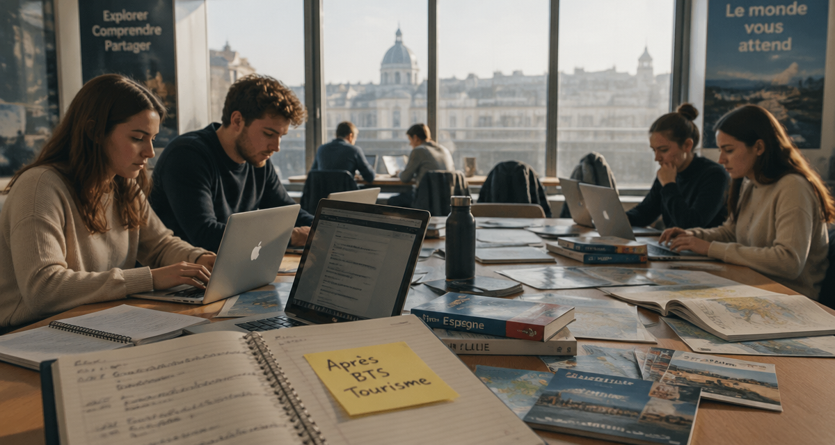 que faire après un bts tourisme étudiants coworking