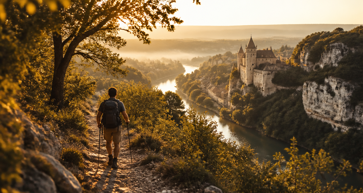 Les plus belles randonnées en Dordogne sentier et château