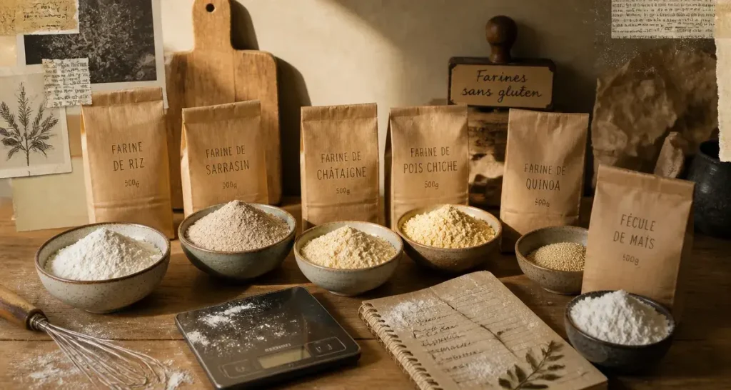 12 farines sans gluten : le guide pour réussir vos mélanges maison