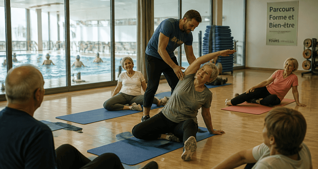 parcours forme et bien etre tours seniors gymnastique douce