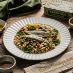assiette salade omega 3 et 6 huiles sardines