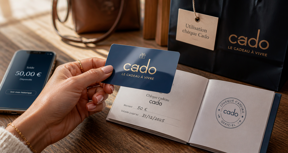 utilisation cheque cado carte et carnet