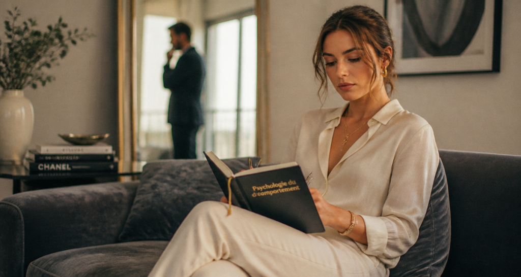 Femme carnet comportement psychologie