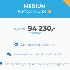 3 hónapos fontolva haladó csomag