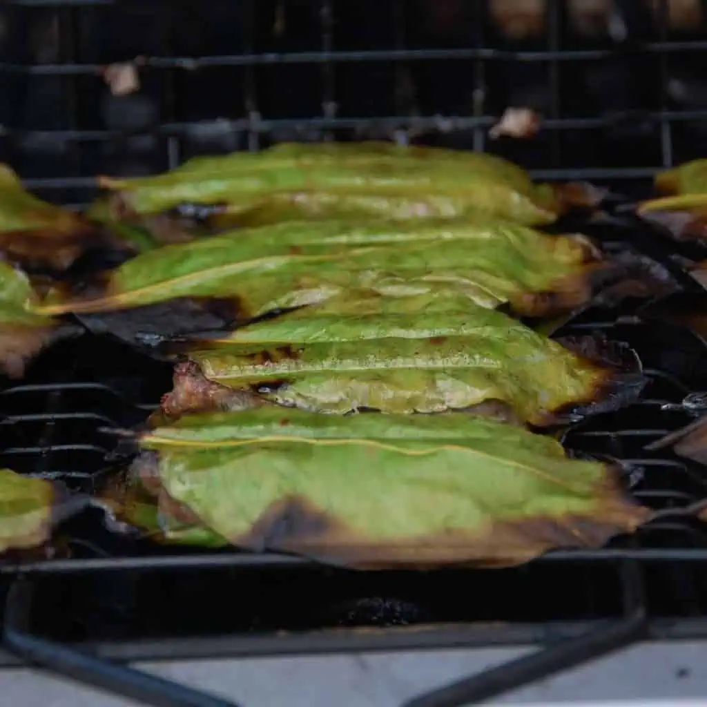 Mini Meatballs in Lemon Leaves