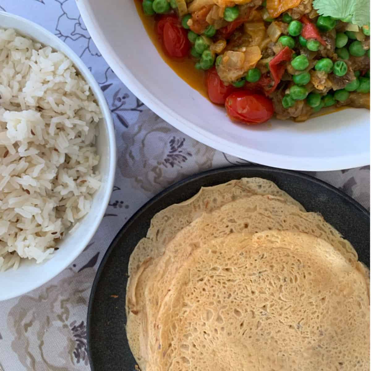 Chickpea crepes