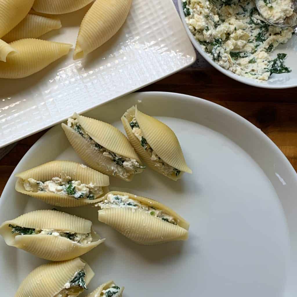 Stuffed Shells Loaded With Artichokes Spinach Feta Process 12s 3 2