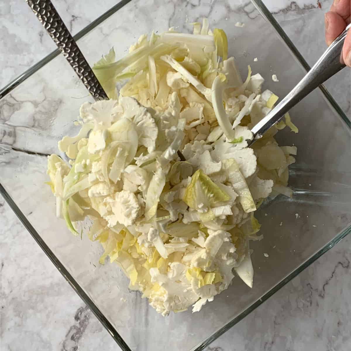 Shaved Cauliflower Endive Salad Finished 12s 2