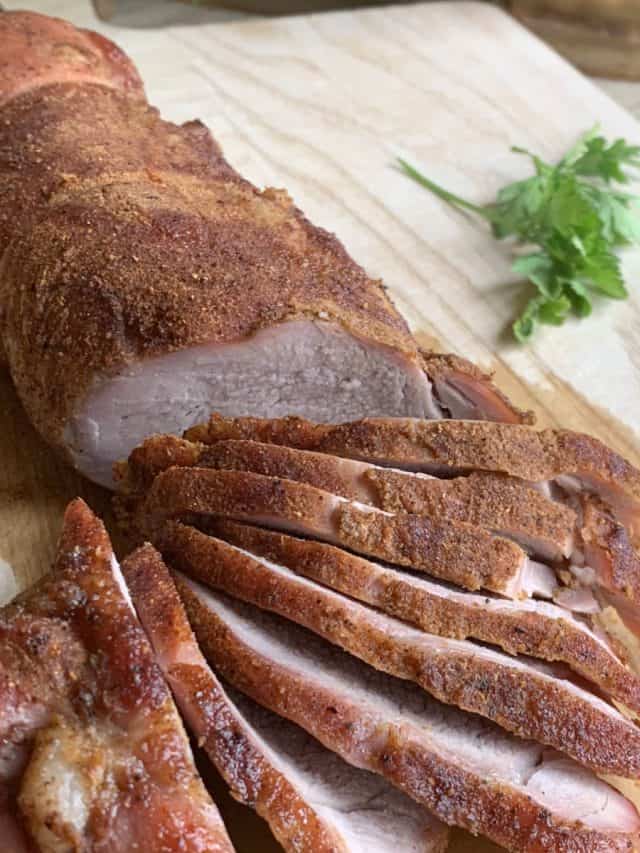 Smoked pork tenderloin.