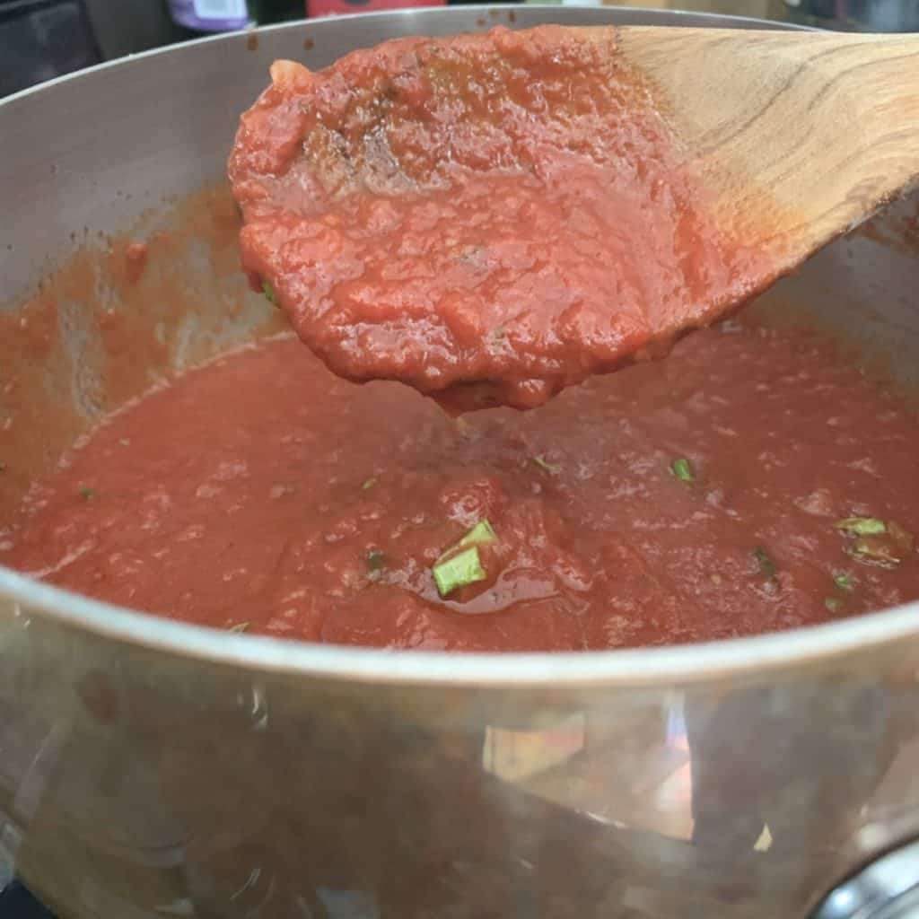 Marinara sauce.