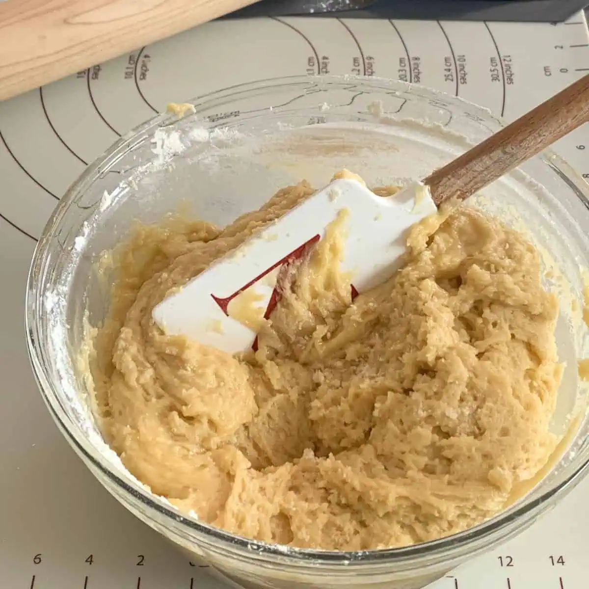 The birds milk dough in. a bowl.