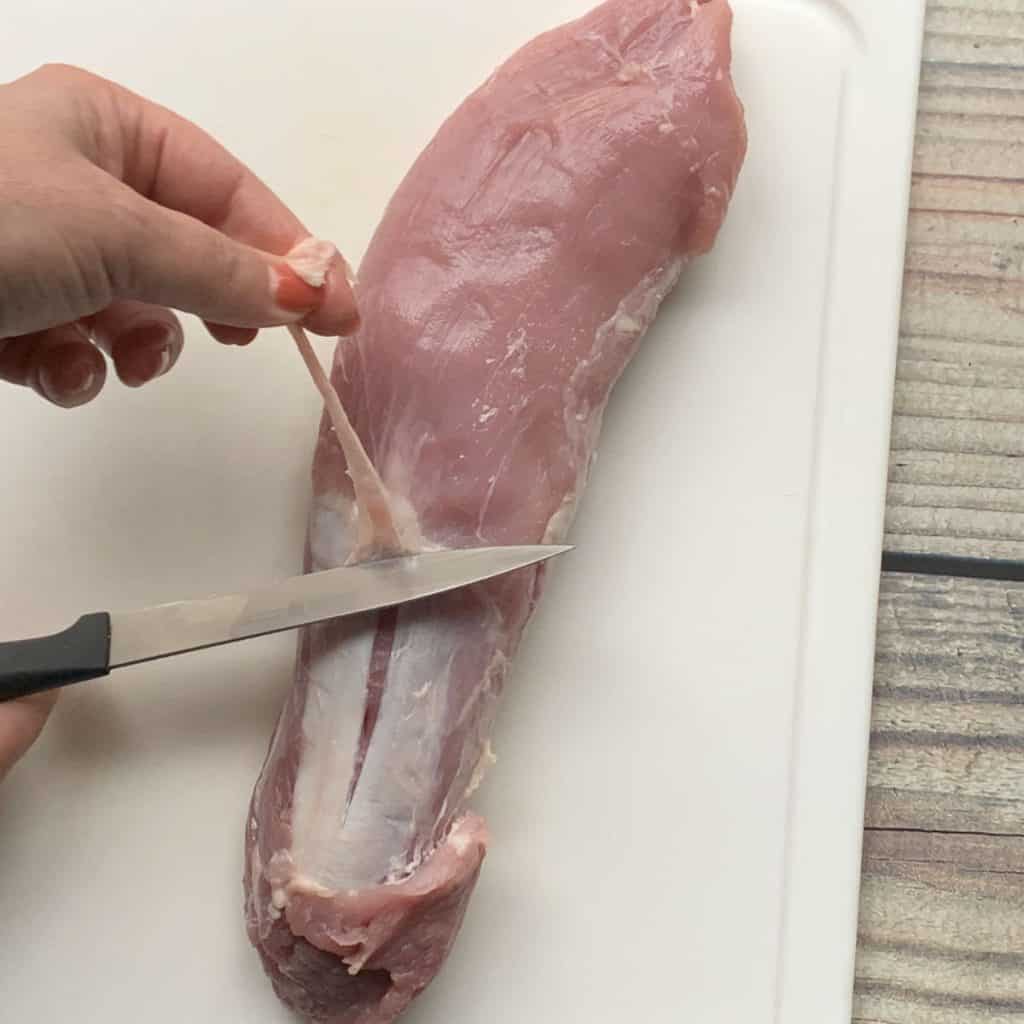 Rosa di Parm Pork Tenderloin Cleaning Process 12s 5