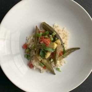 Armenian Okra Stew With Tomatoes.