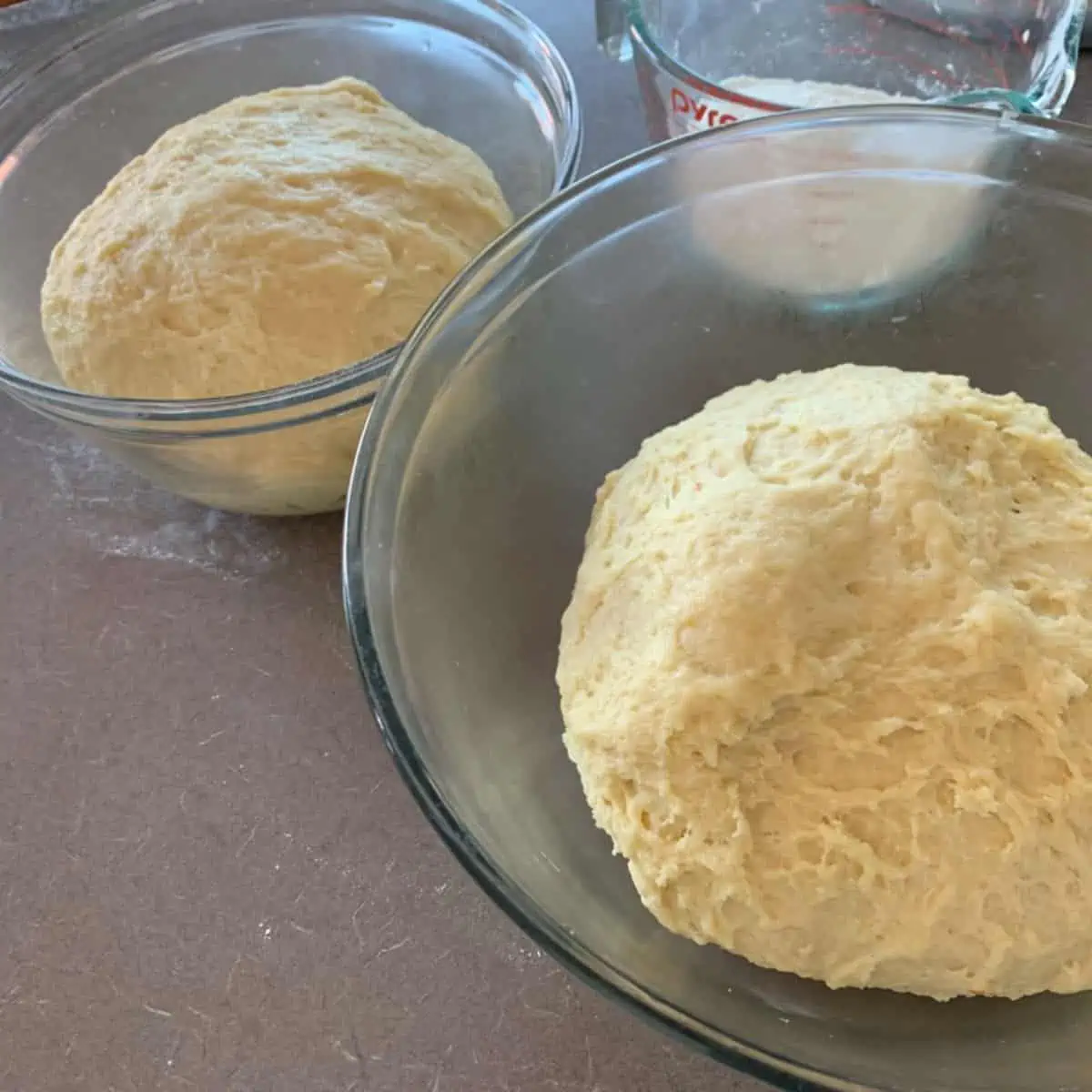 Forming the dough for proofing.