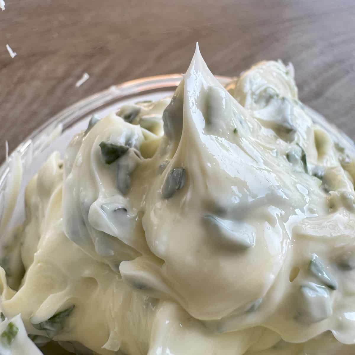 A whipped tarragon butter.