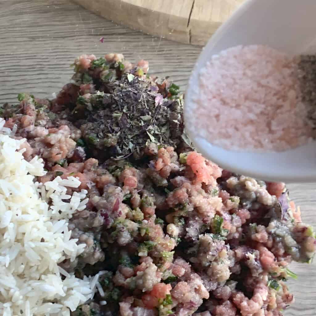 Tolma Grape Leave and Meat Process P 7 17 1