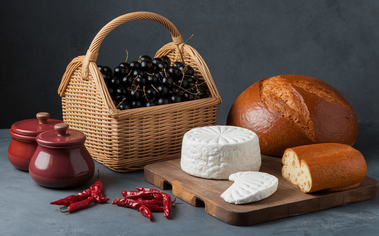 Cerises noires et produits basques dItxassou