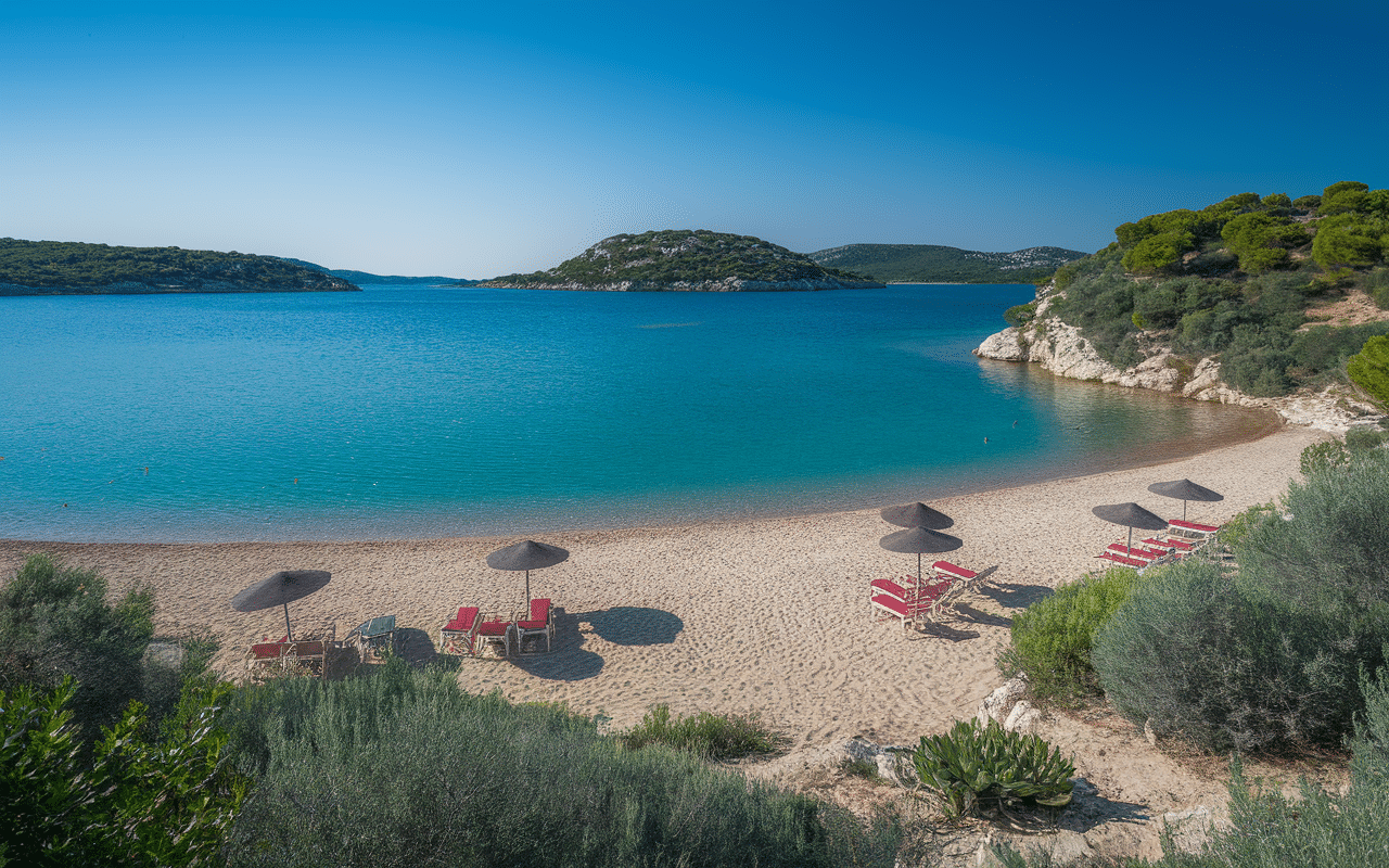 Plages sable et galets lac d Esparron sentiers randonnee vegetation