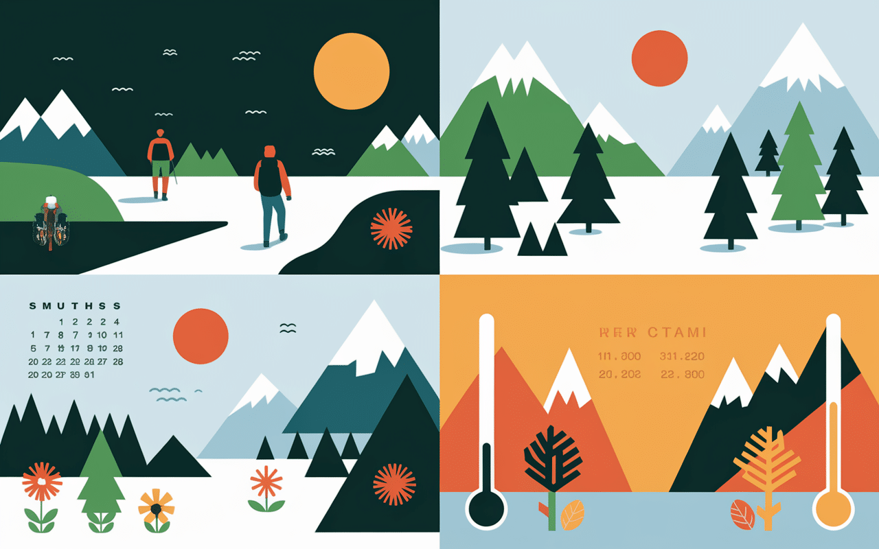 Illustration saisons lofoten soleil minuit aurore boréale