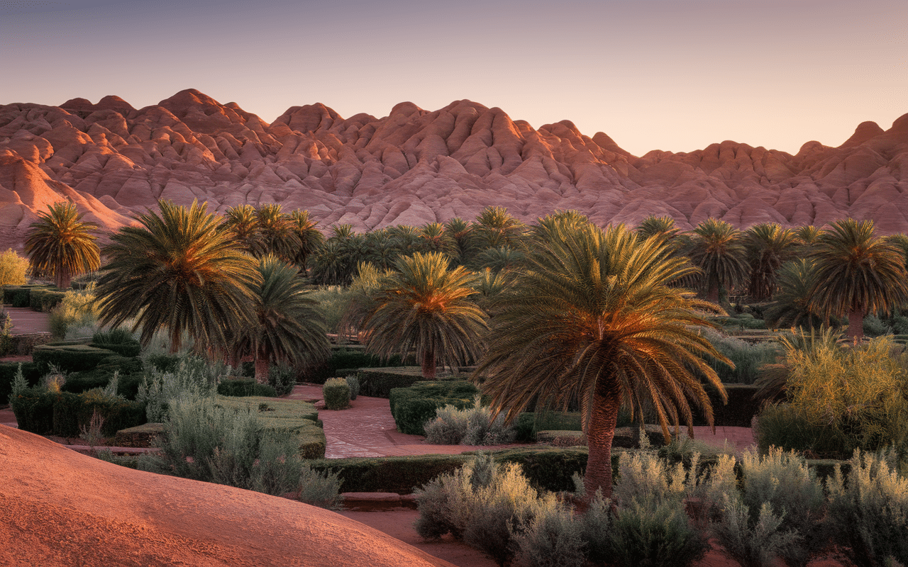 Paysage de l'oasis d'AlUla