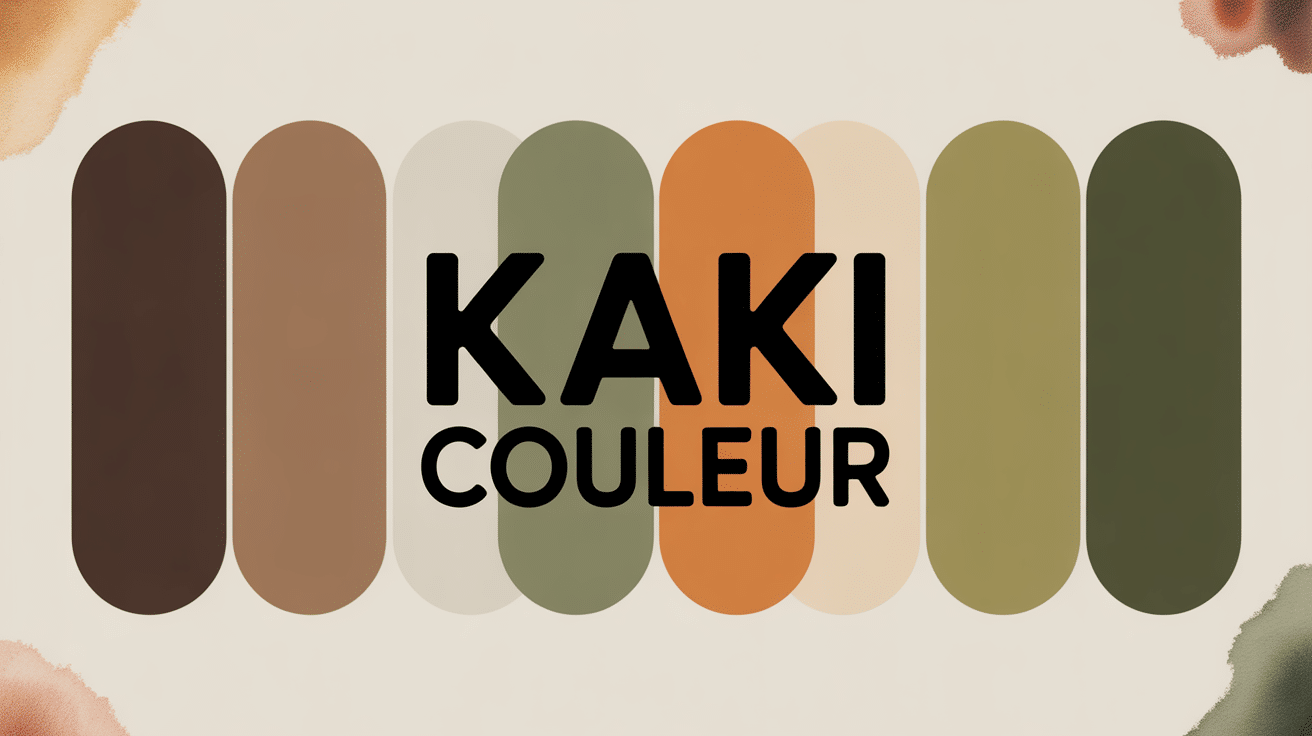 Palette de nuances kaki couleur