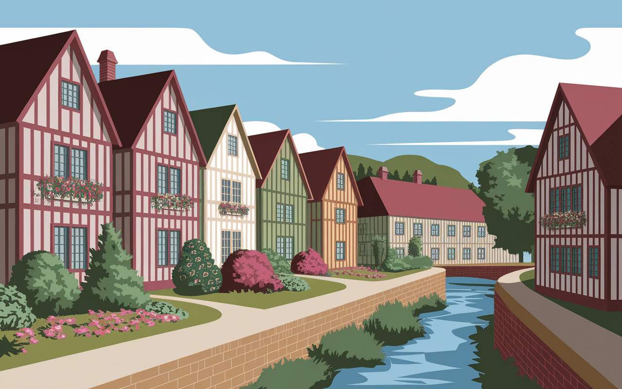 trois des plus beaux villages du Pays d’Auge côte à côte