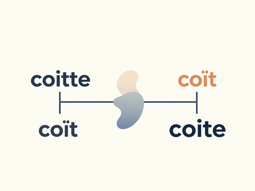 Diagramme conceptuel coitte coït coite français
