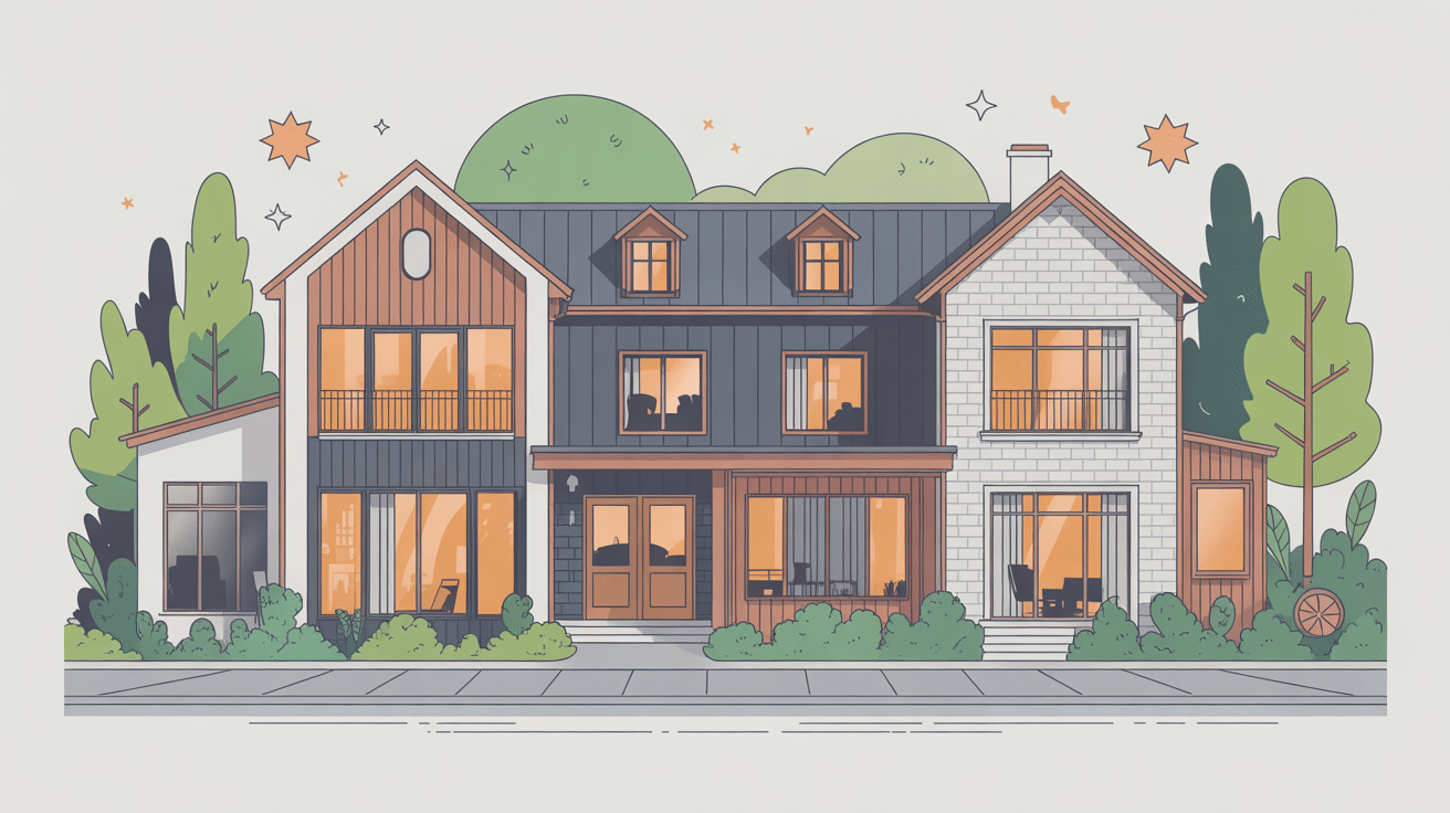 illustration habillage mur exterieur plusieurs matériaux