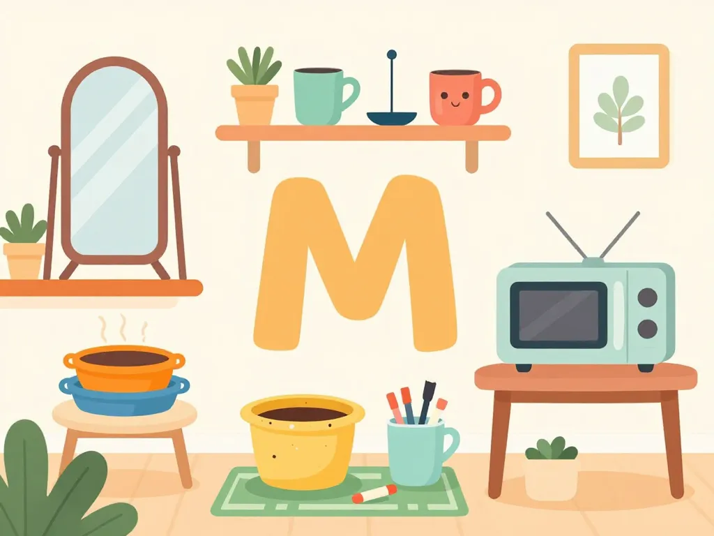 objets en m du quotidien dans une maison