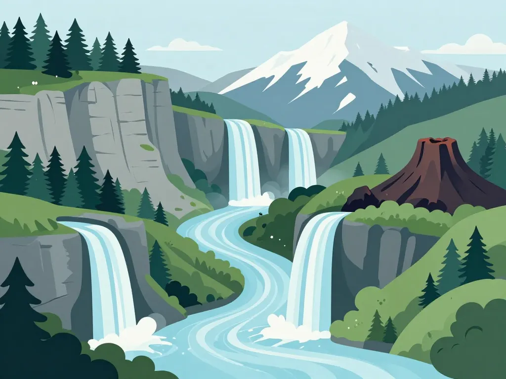 paysages français cascade du voile de la mariée métropole