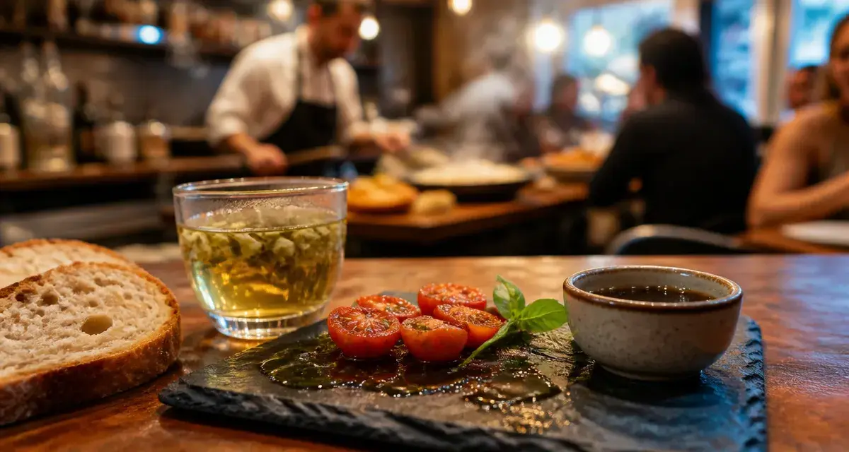 Les 5 grandes cuisines du monde : assiette, huile d’olive et thé au jasmin